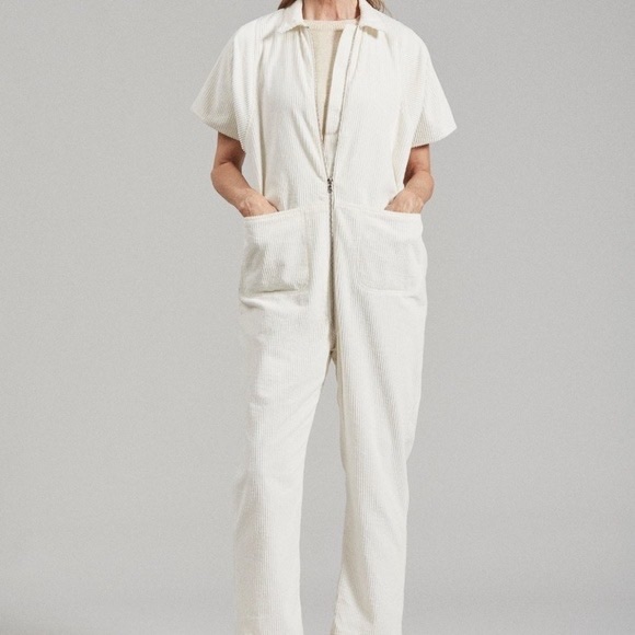 NWOT Rachel Comey white corduroy Barrie jumpsuit size 2 - Picture 9 of 9